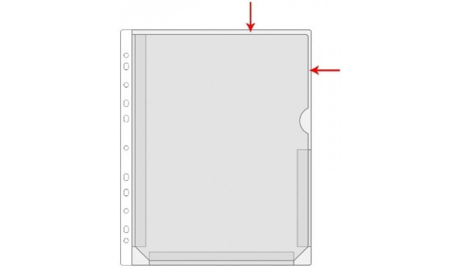 Kiletasku känguru F-tasku A4 roheline, PVC, Prolexplast köidetav,