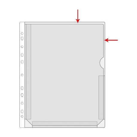 Kiletasku känguru F-tasku A4 sinine, PVC, Prolexplast köidetav