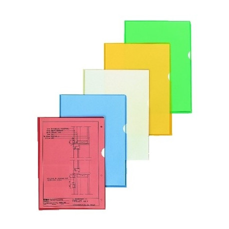 Kiletasku L-tasku A4, sinine, matt, 105 mic, 10 tk. pakis, Esselte