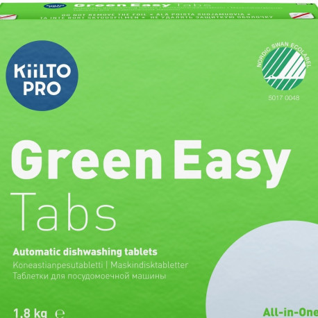 Nõudepesumasina tabletid Kiilto Green Easy 100tk/pk (1,8kg)