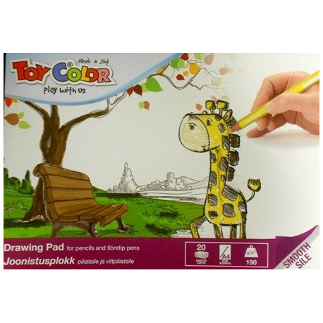 Joonistusplokk A4 20l. 190g, Toy Color