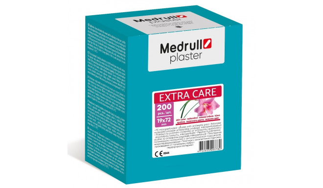 Haavaplaaster Medrull Extra Care antiseptic 1,9*7,2cm 200tk/pk