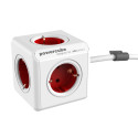 Allocacoc PowerCube Extended Rood  1,5m Kabel