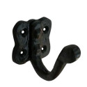 SINGLE ROBE HOOK GB-2504 125X100MM BLACK