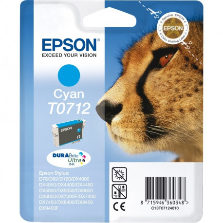Epson ink cartridge T0712, cyan