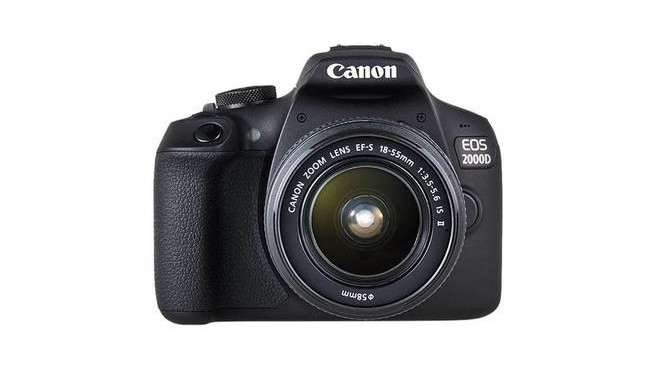 Canon EOS 2000D + EF-S 18-55mm f/3.5-5.6 IS II + EF 75-300mm f/4-5.6 III SLR Camera Kit 24.1 MP CMOS