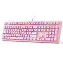 AUKEY KM-G15 keyboard USB QWERTY Pink