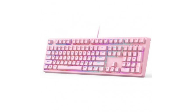 AUKEY KM-G15 keyboard Gaming USB QWERTY Pink