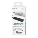 LogiLink UA0311 interface hub USB 3.2 Gen 1 (3.1 Gen 1) Type-C 5000 Mbit/s Black