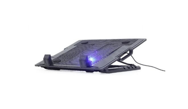 Gembird NBS-1F17T-01 laptop cooling pad 43.2 cm (17&quot;) 1500 RPM Black