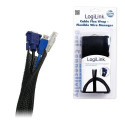 LogiLink KAB0006 cable sleeve Black