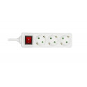 Deltaco GT-116D power extension 5 m 3 AC outlet(s) Indoor White