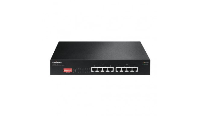 Edimax GS-1008P V2 network switch Gigabit Ethernet (10/100/1000) Power over Ethernet (PoE) Black