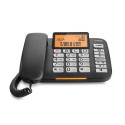 Gigaset DL580 telephone Analog telephone Caller ID Black