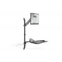 Digitus Flexible wall-mounted Stand/Sit workstation, single monitor