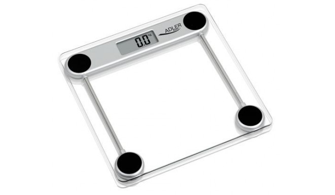Adler AD 8121 personal scale Square Transparent Electronic personal scale