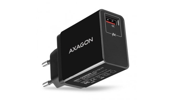 Axagon ACU-QC19 mobile device charger Mobile phone, Power bank, Smartphone, Tablet, Universal Black 