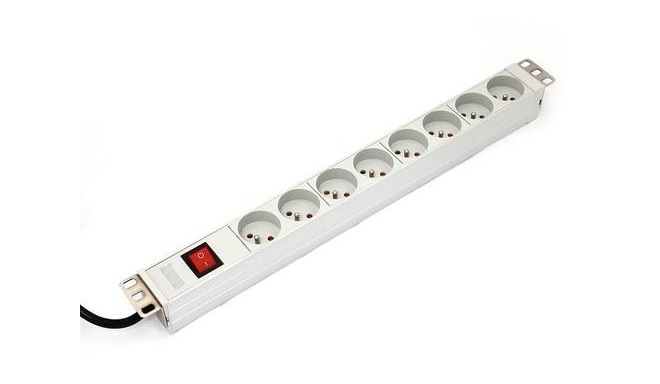 Digitus A-19-STRIP-2-IMP power distribution unit (PDU) 8 AC outlet(s) 1U White