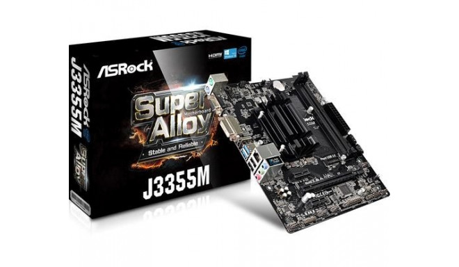 ASRock emaplaat J3355M NA (integrated CPU) micro ATX