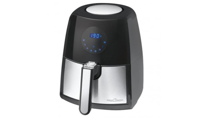 ProfiCook PC-FR 1147 H Single 2.5 L Stand-alone 1500 W Hot air fryer Black, Stainless steel