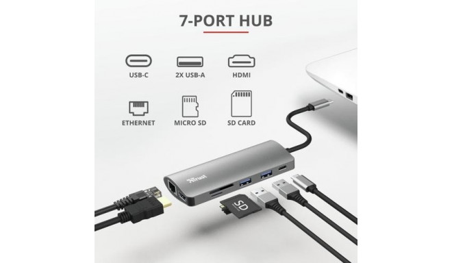 Trust Dalyx interface cards/adapter Internal HDMI, RJ-45, USB 3.2 Gen 1 (3.1 Gen 1)