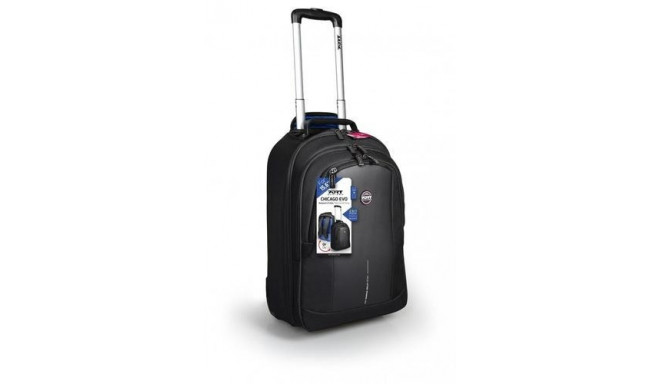 Port Designs CHICAGO EVO notebook case 39.6 cm (15.6&quot;) Trolley case Black