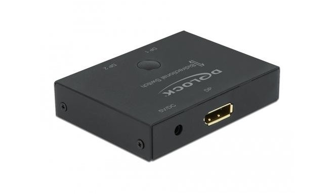 DeLOCK DisplayPort 2 - 1 Switch bidirectional 8K 30 Hz