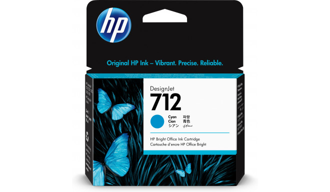 HP 712 tsüaan tindikassett