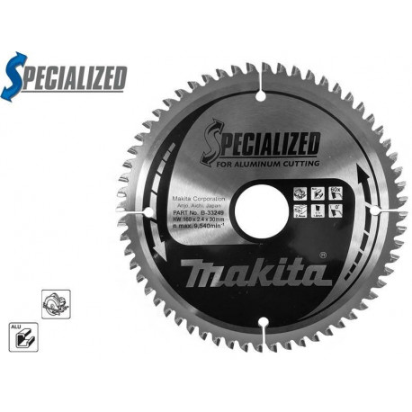 MAKITA ketassaag 160x30x60z spetsiaalne alumiinium