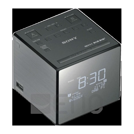 Sony XDR-C1DBP Digital-/Uhrenradio silber-schwarz