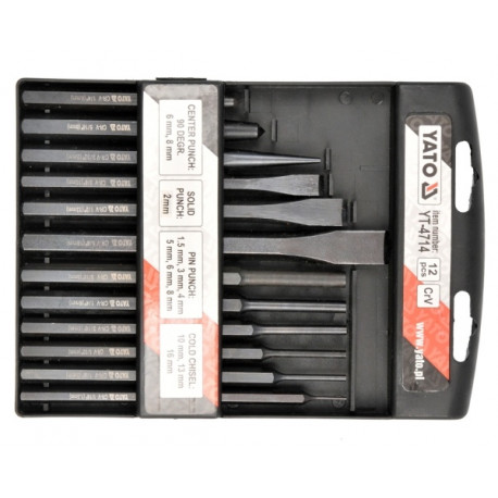 YT.CUTTERS, PUNCHES, POINTS, 12 pcs.