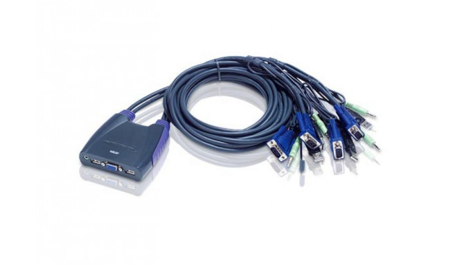 Aten 4-Port USB VGA/Audio Cable KVM Switch