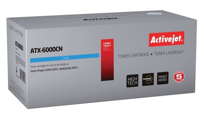 Activejet ATX-6000CN Toner (replacement for Xerox 106R01631; Supreme; 1000 pages; cyan)