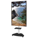 Techly Floor Support with Shelf Trolley TV LCD/LED/Plasma 37-70" White