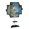 Techly Floor Support with Shelf Trolley TV LCD/LED/Plasma 37-70" White