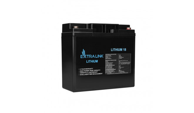 Extralink LiFePO4 18AH 12.8V aku, BMS