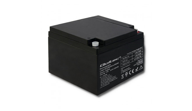 Qoltec 53036 AGM aku | 12V | 24Ah | max 360A