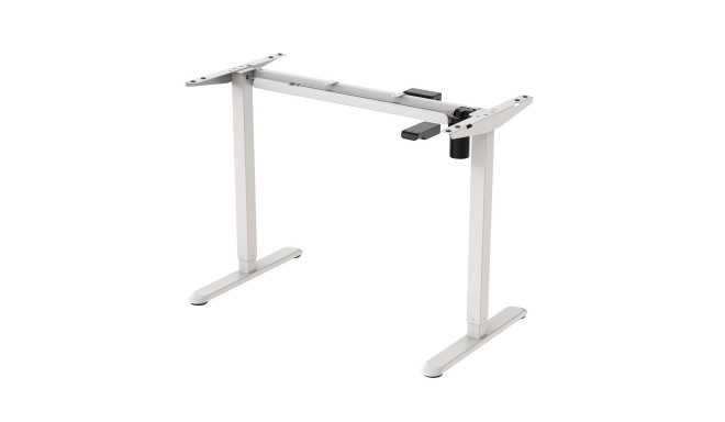 Table leg ERGO LIGHT with 1 motor, white