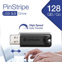 STICK 128GB USB 3.2 Verbatim Store'n'Go PinStripe Black