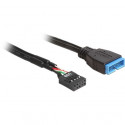 "DeLock USB 2.0 Pin Header > USB 3.0 Pin Header (BU-ST) 30cm Schwarz"