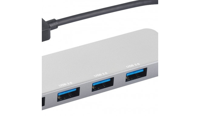 "Sandberg 333-88 USB 3.0 HUB 4-Port 4xUSB 3.0 SuperSpeed Silber"