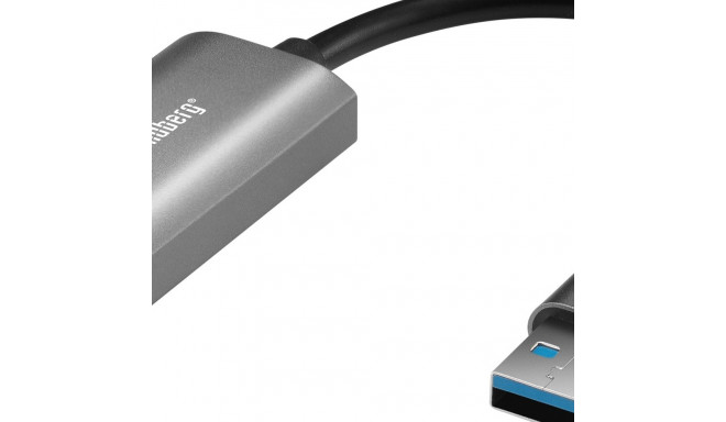 "Sandberg USB 3.0 > HDMI (ST-BU) Adapter 4K Grau"