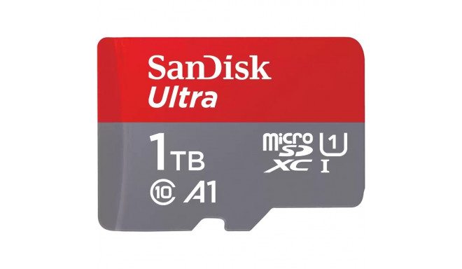 SanDisk mälukaart microSDXC 1TB Ultra 150MB/s + adapter