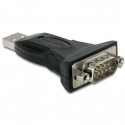 "DeLock USB 2.0 > Seriell (ST-ST) 0,8m Adapterkabel Schwarz"