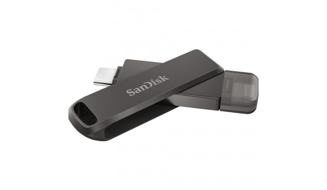 "STICK 256GB USB 3.1 SanDisk iXpand Luxe Duo USB-C / Apple Lightning black"