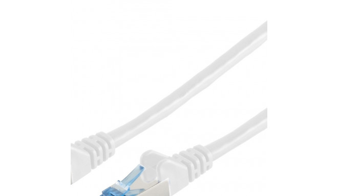 "Patchkabel CAT6a RJ45 S/FTP PiMF 0,5m Weiß"