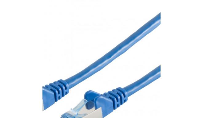 "Patchkabel CAT6a RJ45 S/FTP PiMF 0,25m Blau"