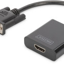 "Digitus VGA > HDMI (ST-BU) Adapter Schwarz"