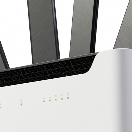 "MikroTik Chateau 5G ax kit with two wireless interfaces (2.4 and 5 Ghz ax). 5x Gigabit. 5G Modem. S