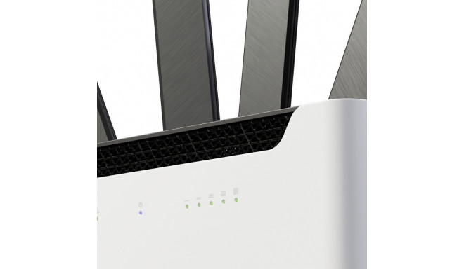 "MikroTik Chateau 5G ax kit with two wireless interfaces (2.4 and 5 Ghz ax). 5x Gigabit. 5G Modem. S